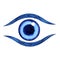 Indigo color of chakra symbol third eye concept