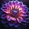 indigo dahlia flower that its meaning also varies according to the colors