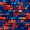 Indigo Fire Beautiful Brick Wall Texture. Tile Seamless Background. Generative AI