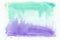Indigo lavander and teal persian green mixed watercolor horizontal gradient background. It`s useful for greeting
