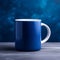 Indigo Mug Mockup With Vibrant Colors And Realistic Lighting