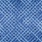 Indigo seamless pattern. Abstract denim texture. Blue woven background. Imperfect ikat fabric. Shibori jeans textile. Repeating de