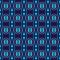 Indigo seamless portuguese ethnic tiles azulejos Blue ikat spanish tile pattern. Italian majolica. Mexican puebla talavera.