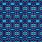 Indigo seamless portuguese ethnic tiles azulejos Blue ikat spanish tile pattern. Italian majolica. Mexican puebla talavera.