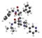 Indinavir HIV drug molecule. Belongs to protease inhibitor class.