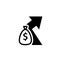 Indirect cost glyph icon.