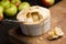 Individual Baked Apple Pie with Spoon