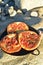 Individual baked tomato foccacia bread