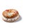 Individual Epiphany cake roscon de reyes isolated on white background