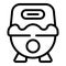 Individual kid potty icon outline vector. Care comfort