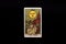 An individual major arcana tarot card isolated on black background. The Sun.