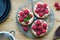 Individual raspberry tarts