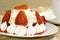 Individual strawberry pavlova