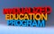 individualized education program on blue