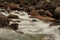 Indo bhutan boarder river milky white water