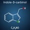 Indole-3-carbinol molecule, is found in cruciferous vegetables such as broccoli, cabbage, cauliflower, Brussels sprouts, cabbage