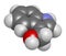 Indole-3-carbinole (I3C) cruciferous vegetable molecule. 3D rendering.  Present in food prepared with broccoli, cabbage, kale, etc