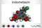 Indometacin molecule, is a nonsteroidal anti-inflammatory NSAID drug. Molecule model