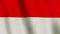 Indonesia background flag waving patriot nation - seamless video loop animation