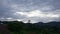 Indonesia, Bali, morning sunrise over the mountain and rice terraces,Time lapse