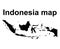 Indonesia detailed map shape, Flat web graphic concept icon symbol vector illustration