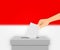 Indonesia election banner background. Template for your design