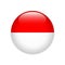 Indonesia flag on button