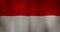 Indonesia flag fabric texture waving in the wind