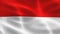 Indonesia flag - realistic waving fabric flag