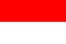 Indonesia flag standard size in asia