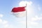 Indonesia flag waving on a flagpole