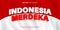 indonesia merdeka merah putih editable text effect