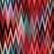 Indonesia space dyed gradient ikat pattern. Seamless colorful variegated zig zag effect. Retro 1970 s fashion fashion