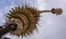 Indonesia - Top of Penjor is seen in preparation for Galungan Day in Bali