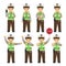 Indonesia Traffic Police Character Vector Collection