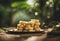 Indonesian background aka Blurred image ketupat cakes rice