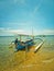 Indonesian boat in Pasir Putih beach