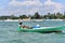 Indonesian fisherman fishing around Belitung Island