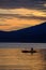 Indonesian fisherman at sunrise