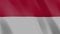 Indonesian flag 4k video