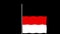 Indonesian flag raising animation