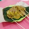Indonesian food satay padang from sumatera barat indonesia