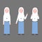 Indonesian hijab female high school student
