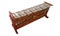 Indonesian Javanese Traditional Gamelan Music Instruments in White Isolated Background 08