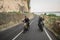 indonesian men riders on motorcycle adventure