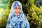Indonesian muslim model wearing hijab