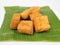 Indonesian Popular Street Food - Tahu Sumedang (Fried Tofu) is a typical tofu region of Sumedang