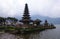 Indonesian temple in a lake, beautiful architecture