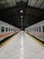 Indonesian Train Station Portrait, Stock Photo