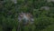 An indoor amusement Park because of the coronavirus covid, empty , Aerial view